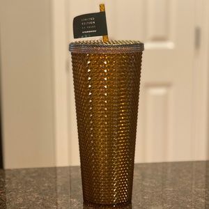 Starbucks 50th Anniversary Studded Tumbler Gold